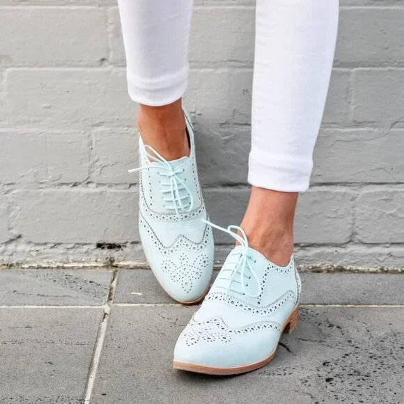 Bared Footwear Shoes Blue Womens Leather Brogues Poshmark